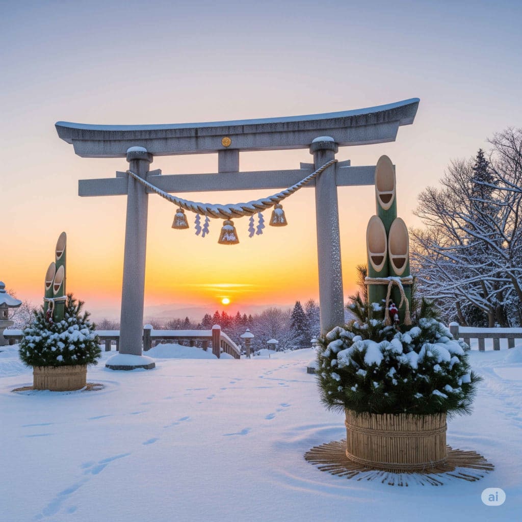 北海道のお正月の画像（AI生成）